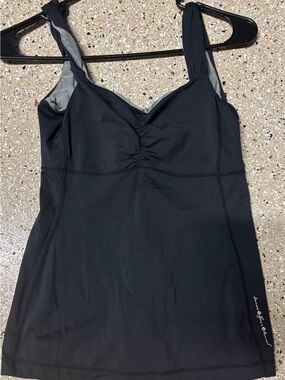 lululemon athletica Black Tank Top with Gray Lining